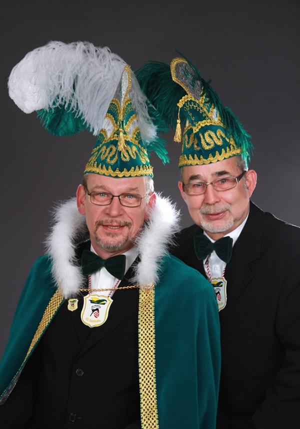 Prinz Leo I. Schulte und Hofmarschall Hubert K�nig